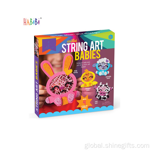 Wood String Arts Kids Foam Craft Educational String Art DIY Supplier